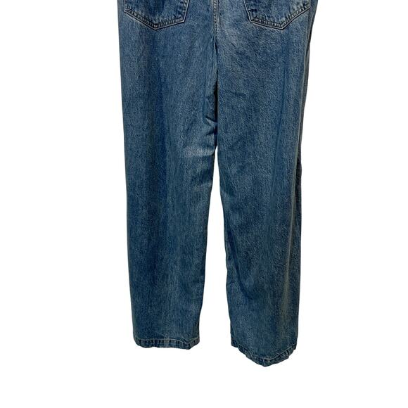 AGOLDE WOMENS 31 ELLIS TROUSER HIGH RISE ANKLE WIDE JEANS BAFFLE BLUE NEW - Picture 9 of 13